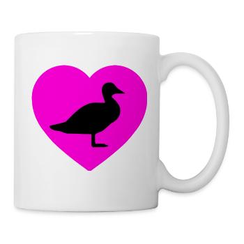 Ente - Tasse - Weiß - Rechts
