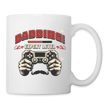 Dad Ding Expert Level | Gamer Dad Apparel & Humor - Mug - white - Right