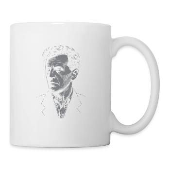 Wittgenstein Wisdom Stupidity Quote Tee - Mug - white - Right