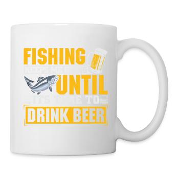 Angler Fisherman Fishing Sport Fisherman Beer - Mug - white - Right