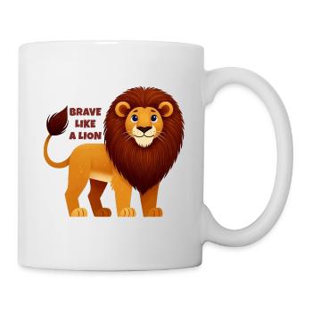 Tapferer Leo und Sunmane - Tasse - Weiß - Rechts