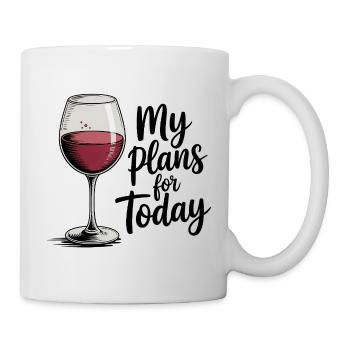 Mes projets pour aujourd’hui - Logo de la bière cool - Mug blanc - blanc - Droite