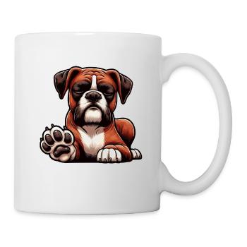 Speak with the paw Boxer Boxer Holder Boxer Dog - Mug - white - Right