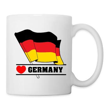 Germany Flag with Heart - Mug - white - Right
