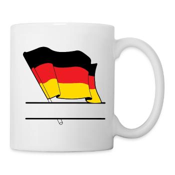 Germany Flag – Name Space - Mug - white - Right