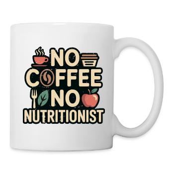 Nutritionniste sans café Coach de santé Amoureux du café - Mug blanc - blanc - Droite