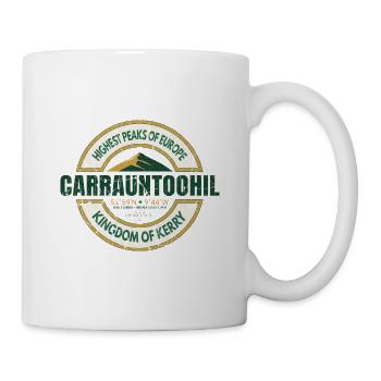 Carrauntoohil Irland Bergerbe-Abzeichen - Tasse - Weiß - Rechts