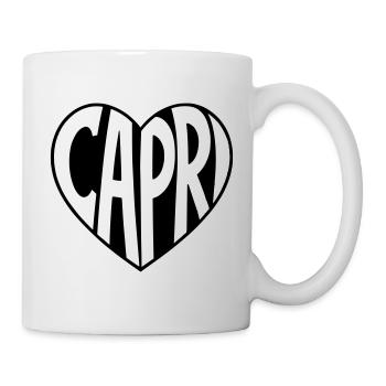 Capri Herz - Tasse - Weiß - Rechts