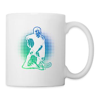 Motif floorball pour de véritables amoureux - Mug blanc - blanc - Droite