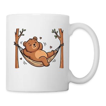 Ours dans le hamac - Mug blanc - blanc - Droite