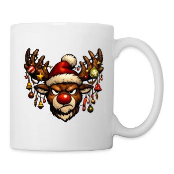 Rudolph Renne : mauvaise humeur - Mug blanc - blanc - Droite
