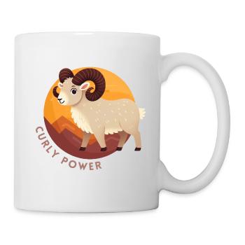 Pouvoir bouclé du Bélier - Mug blanc - blanc - Droite