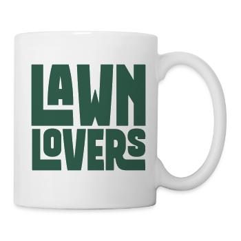 Lawn Lovers Rasenfreunde - Tasse - Weiß - Rechts