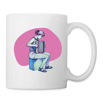 ACCORDIONIST #2 - sound & vision - Mug - white - Right