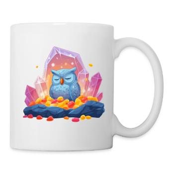 Meditating Owl Crystal Cave - Mug - white - Right