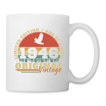 1946 Vintage Rétro Cadeau D'anniversaire - Mug blanc - blanc - Droite