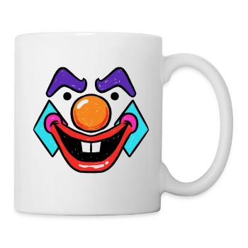 Costume de clown drôle Carnaval Confettis de Carnaval - Mug blanc - blanc - Droite