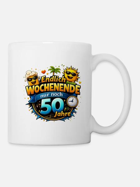 Finally weekend only 50 years left - Mug - white