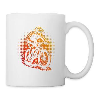 A must-have for real mountain biking - Mug - white - Right