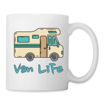 Van Life Vintage Motorhome Camper Adventure - Tasse - Weiß - Rechts