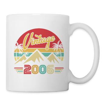 Année de Naissance 2006 Cadeau d'anniversaire 2006 - Mug blanc - blanc - Droite