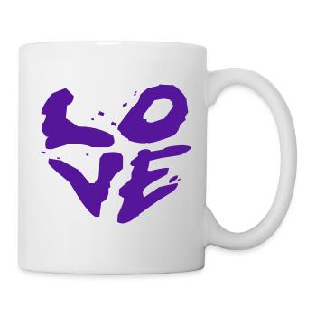 Love Statement Urban Typographie - Mug blanc - blanc - Droite
