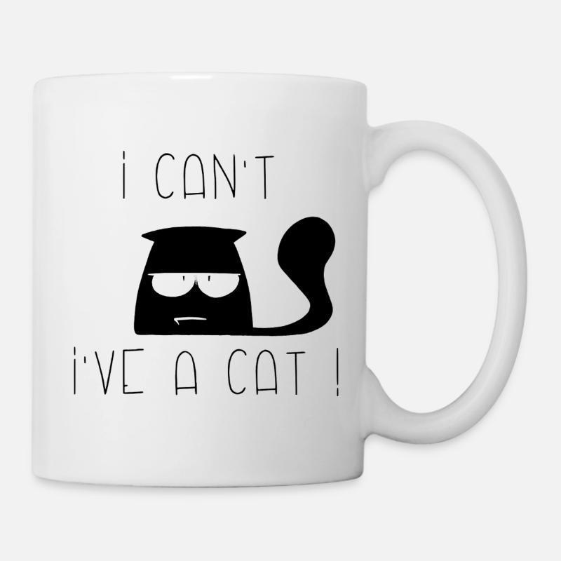 I can't, I've cat tired ! - Mug blanc - blanc