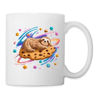 Paresseux de l’espace sur Cookie - Mug blanc - blanc - Droite