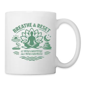 12 new chapters, 365 new chances | good intentions - Mug - white - Right