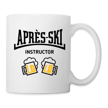 Après-Ski Instructor (Bier Apres Ski Konkav POS3C) - Tasse - Weiß - Rechts