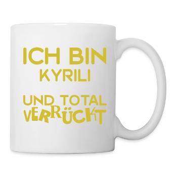 Geschenk für Kyrill - Tasse - Weiß - Rechts