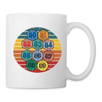 Vintage Retro 80s Auto Stickers - Mug - white - Right