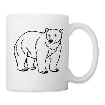 Ours polaire - Mug blanc - blanc - Droite
