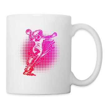Ein Motiv nur für Handball fuer Frauen - Tasse - Weiß - Rechts
