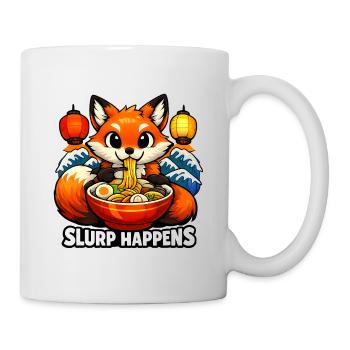 Fox Ramen Slurp Happens - Mug - white - Right