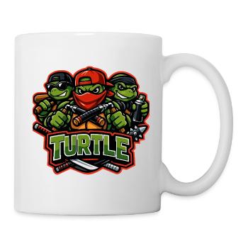 Urban Turtle Crew Street Fighter Maskottchen - Tasse - Weiß - Rechts