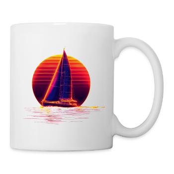 Retro Segeln - Tasse - Weiß - Rechts