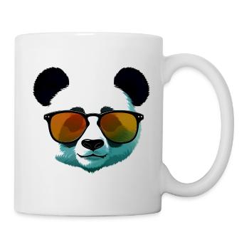 Panda with Sunglasses Gradient - Mug - white - Right