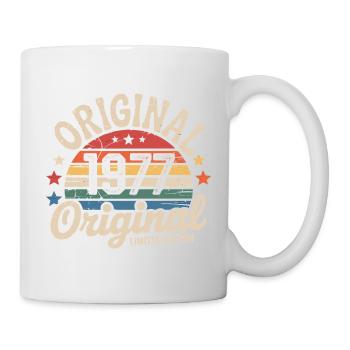1977 Vintage Édition limitée Cadeau 1977 - Mug blanc - blanc - Droite