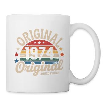 1974 Vintage Limited Edition Geschenk 1974 - Tasse - Weiß - Rechts