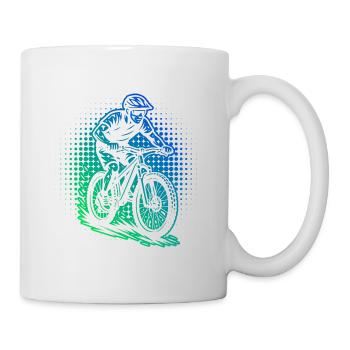 Mountainbike Liebe zum Anziehen - Tasse - Weiß - Rechts