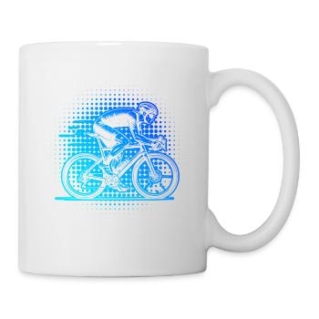 Roadbike motif with recognition value - Mug - white - Right