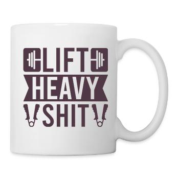 Motivation fitness Bodybuilder Charge Heavy Stuffs - Mug blanc - blanc - Droite