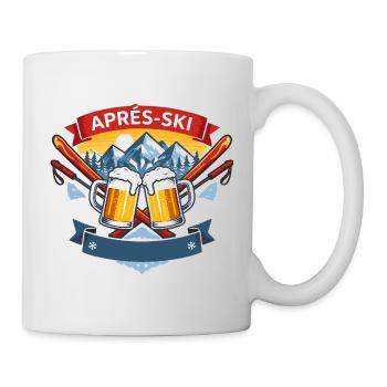 Apres Ski Comic Design - Tasse - Weiß - Rechts