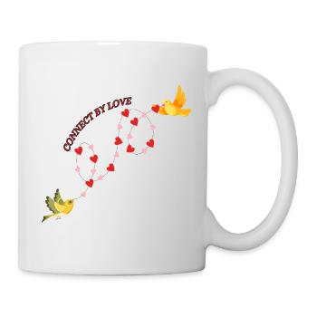 Connected by love - Mug - white - Right