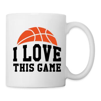 I Love This Game - basketball - Mug blanc - blanc - Droite