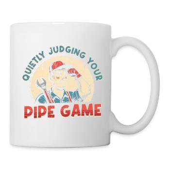 Pipelayer Pipeline Builder Judging Your Pipe Game - Mug - white - Right