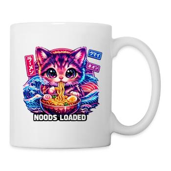 Neon Cat Ramen Noods - Tasse - Weiß - Rechts