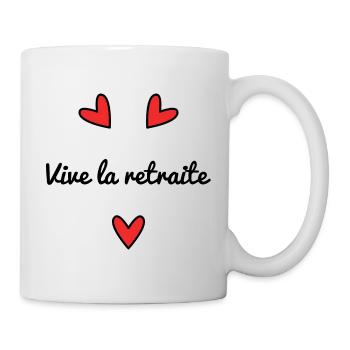RETIREMENT. RETIREMENT. RETIRED. RETIREMENT - Mug - white - Right