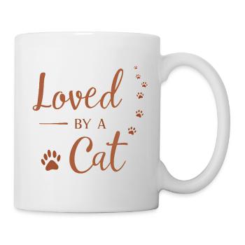 Loved by a Cat - Mug - white - Right